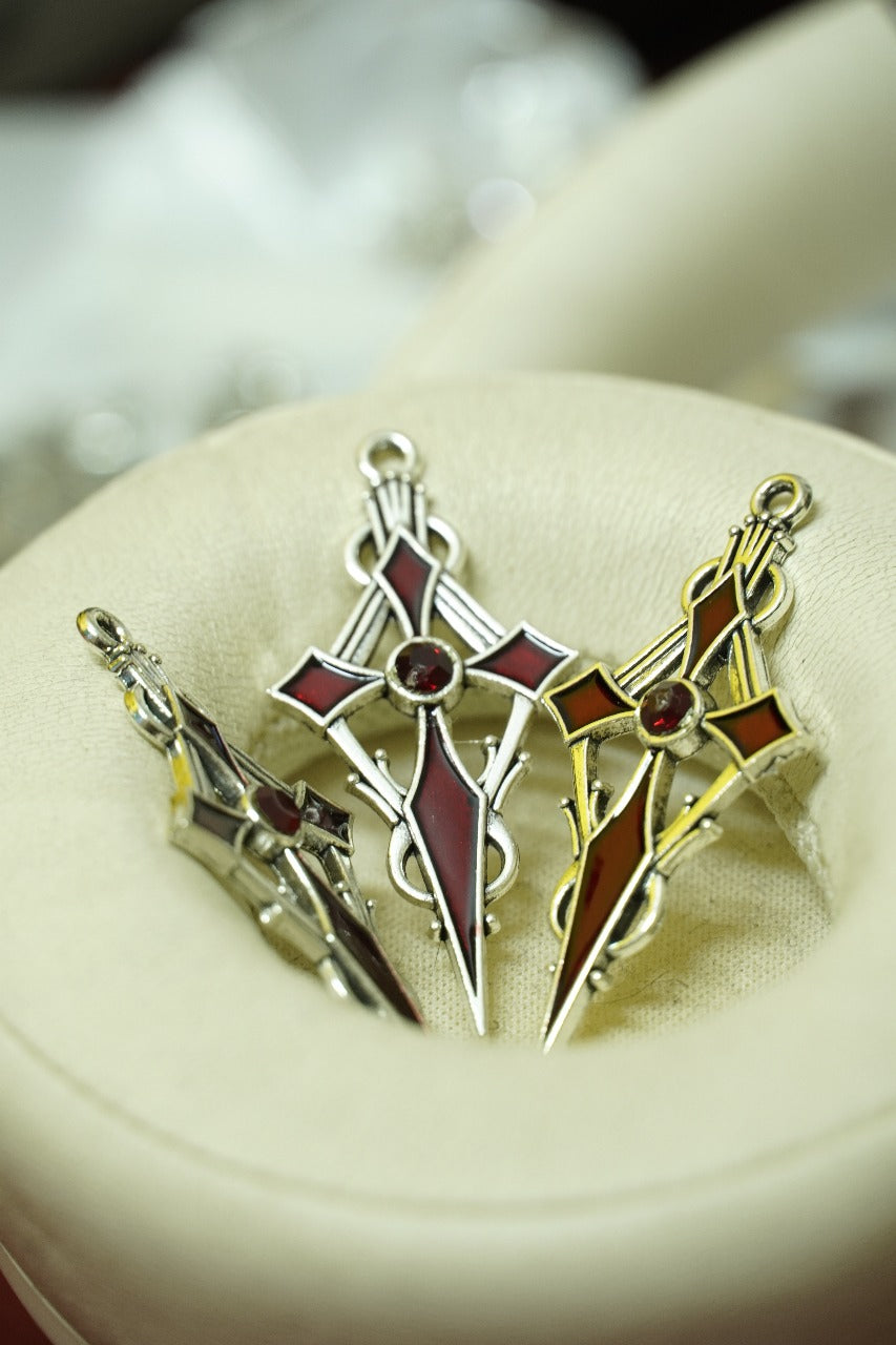 Gothic cross charm