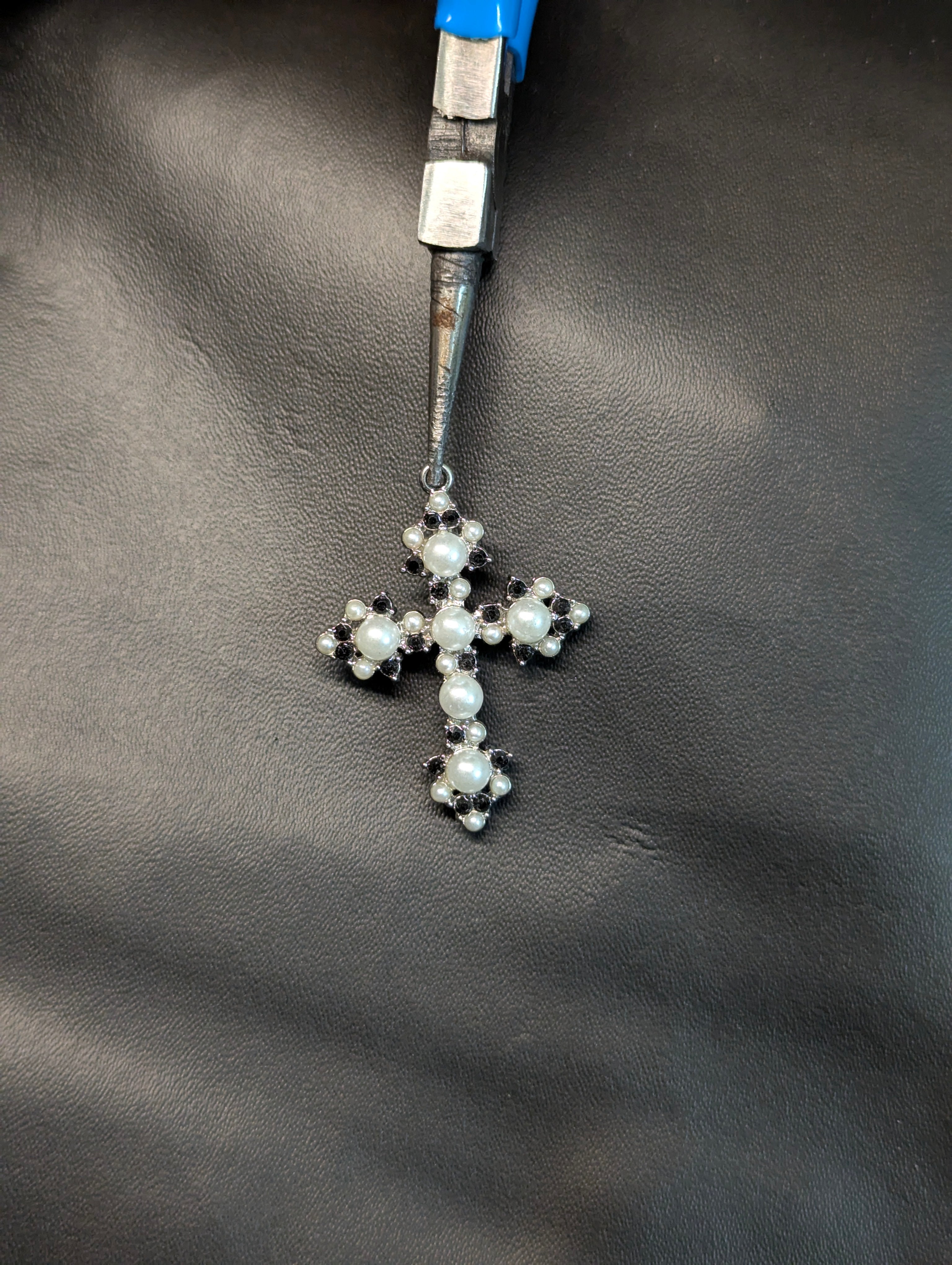 Vintage sterling cross pendant