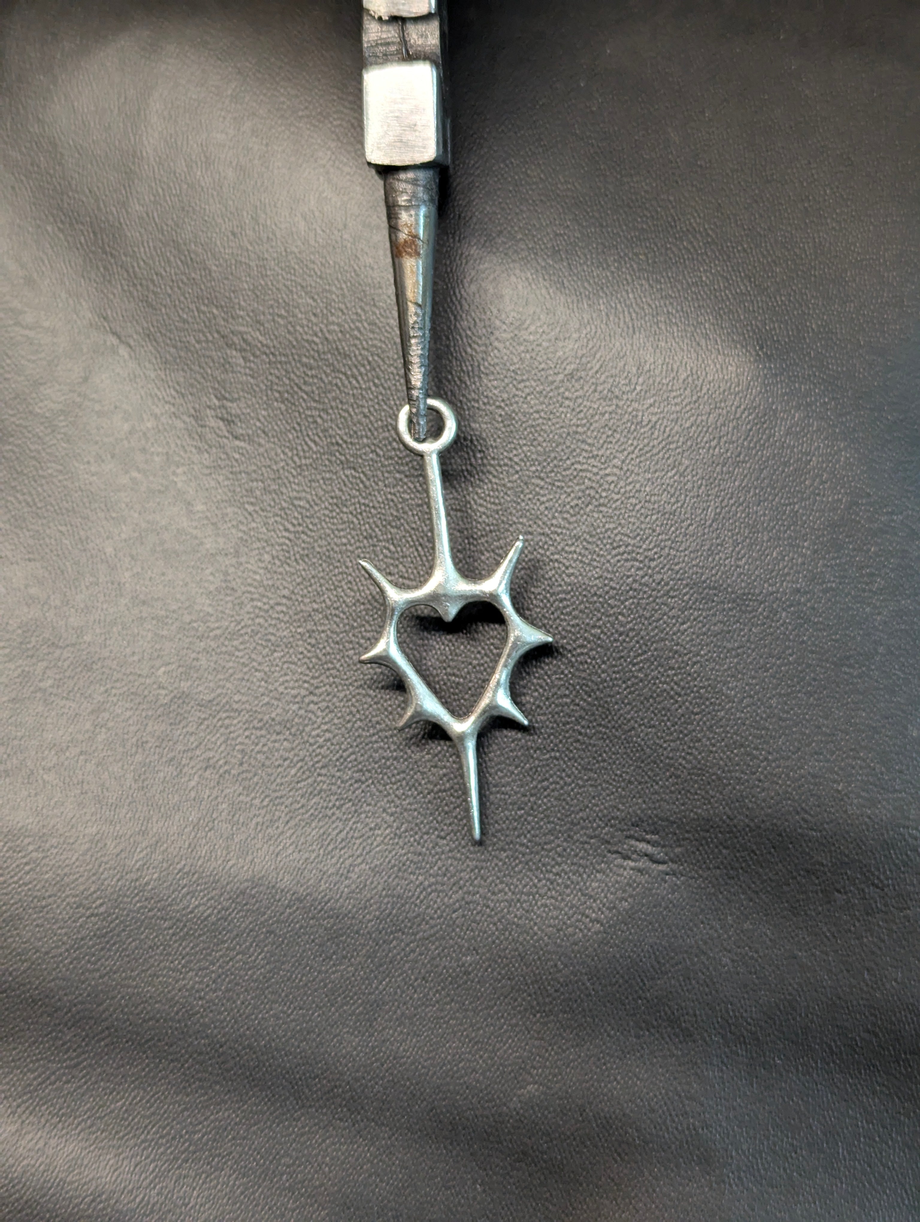 Spike heart pendant