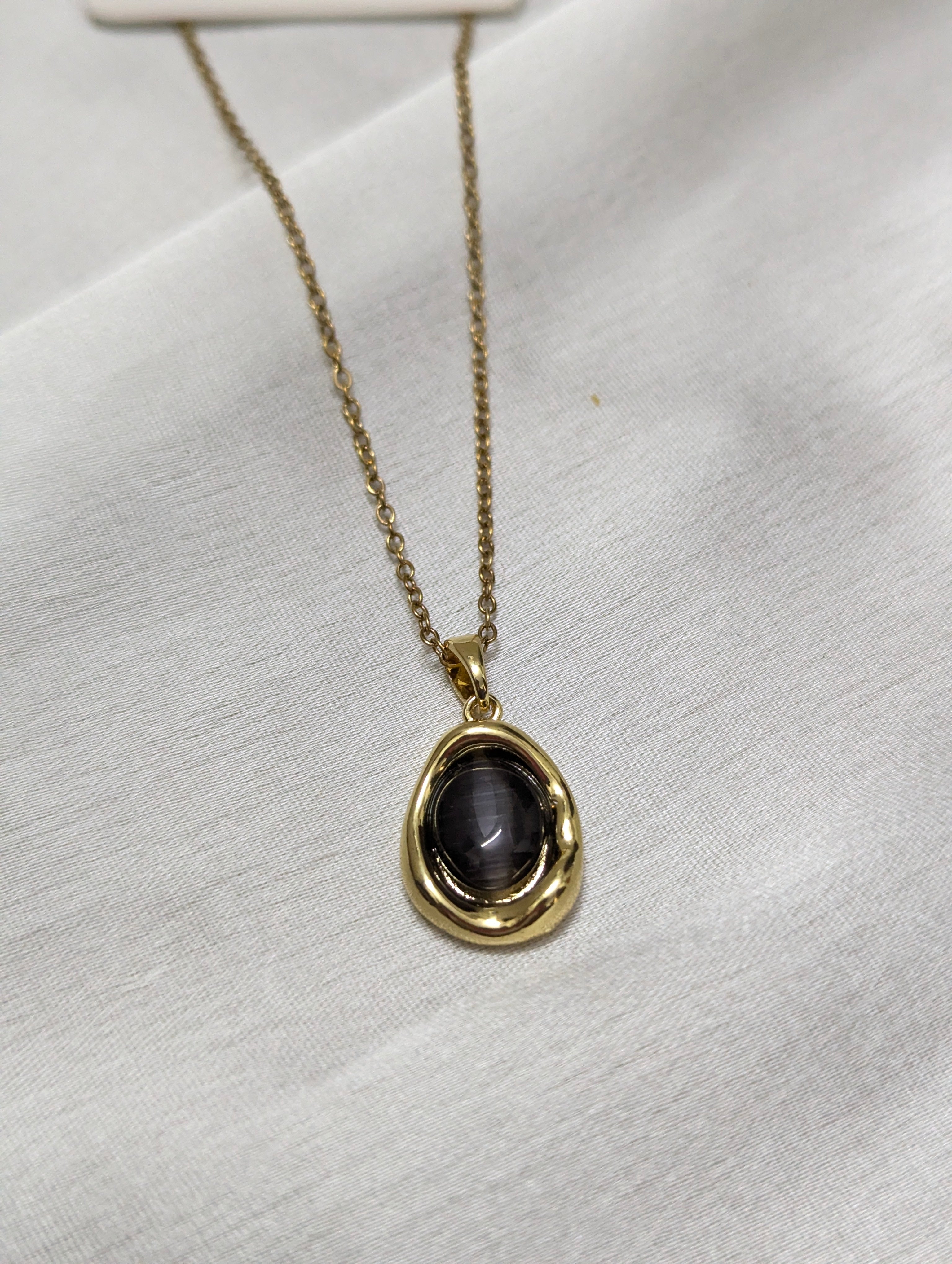 Black Stone Pendant #2