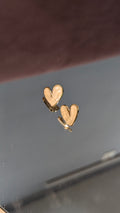 Enamel Heart Stud Earrings