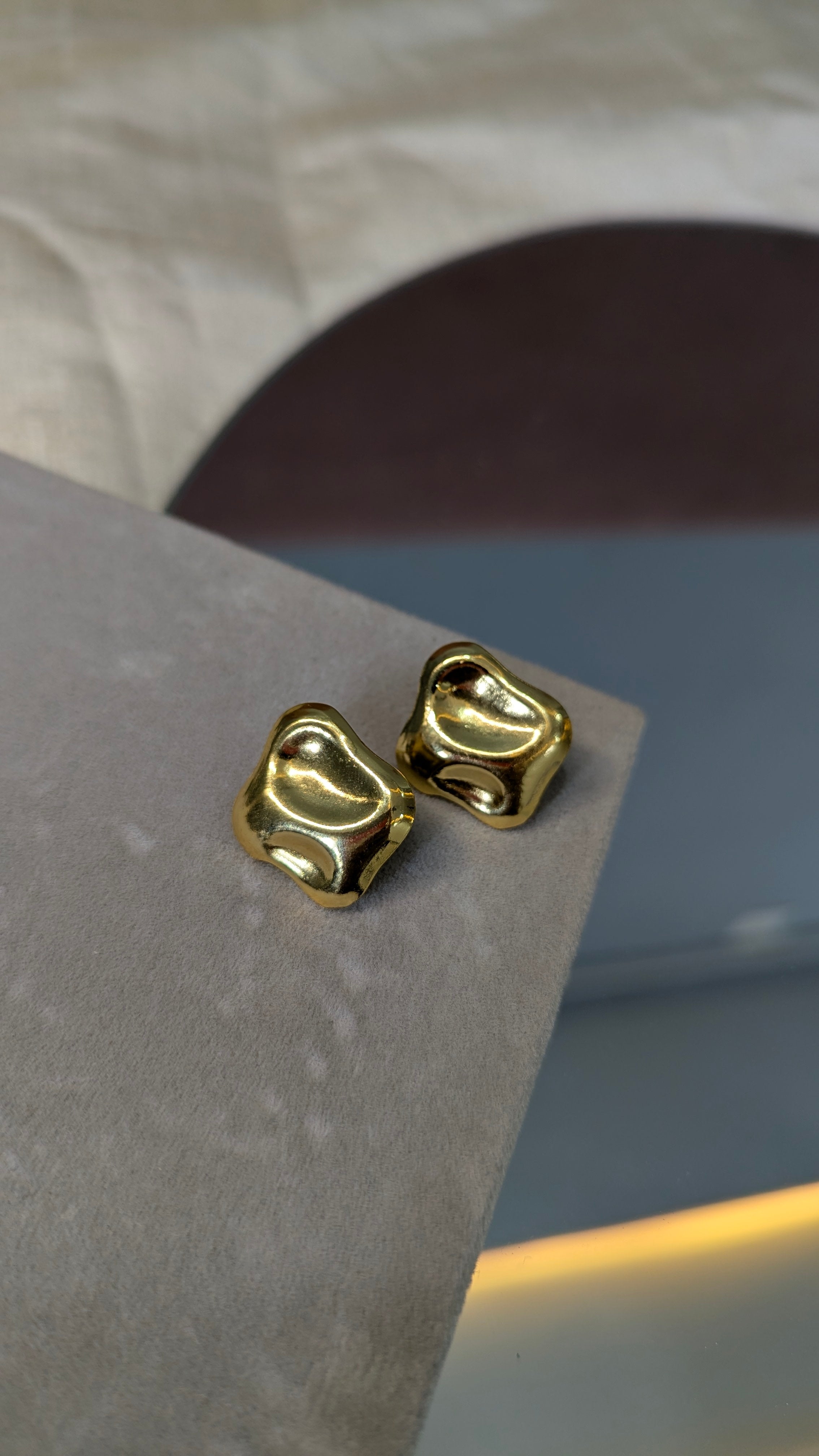 Local Pitara Sleek Square Earrings