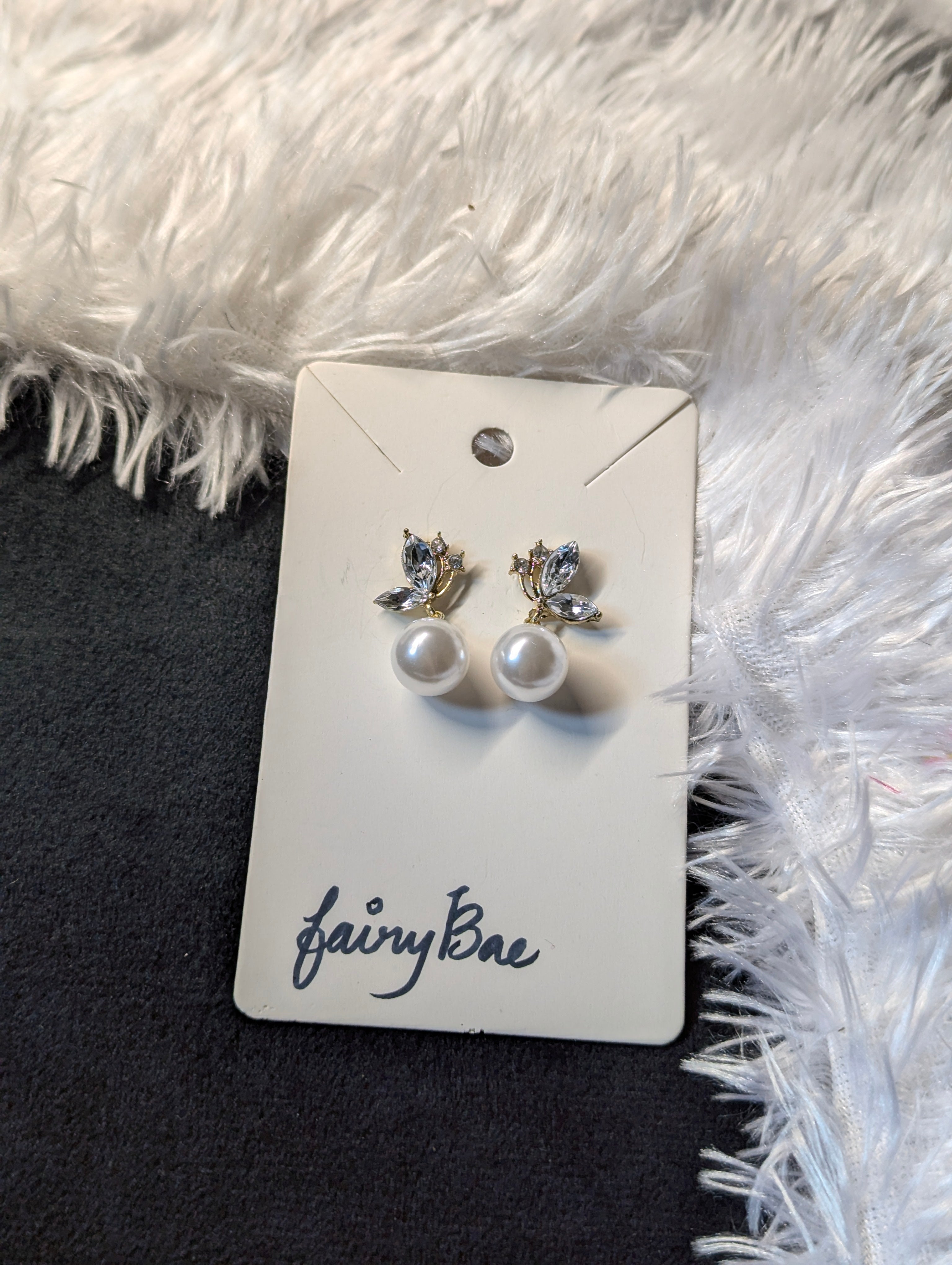 Korean Pearl drop earrings
