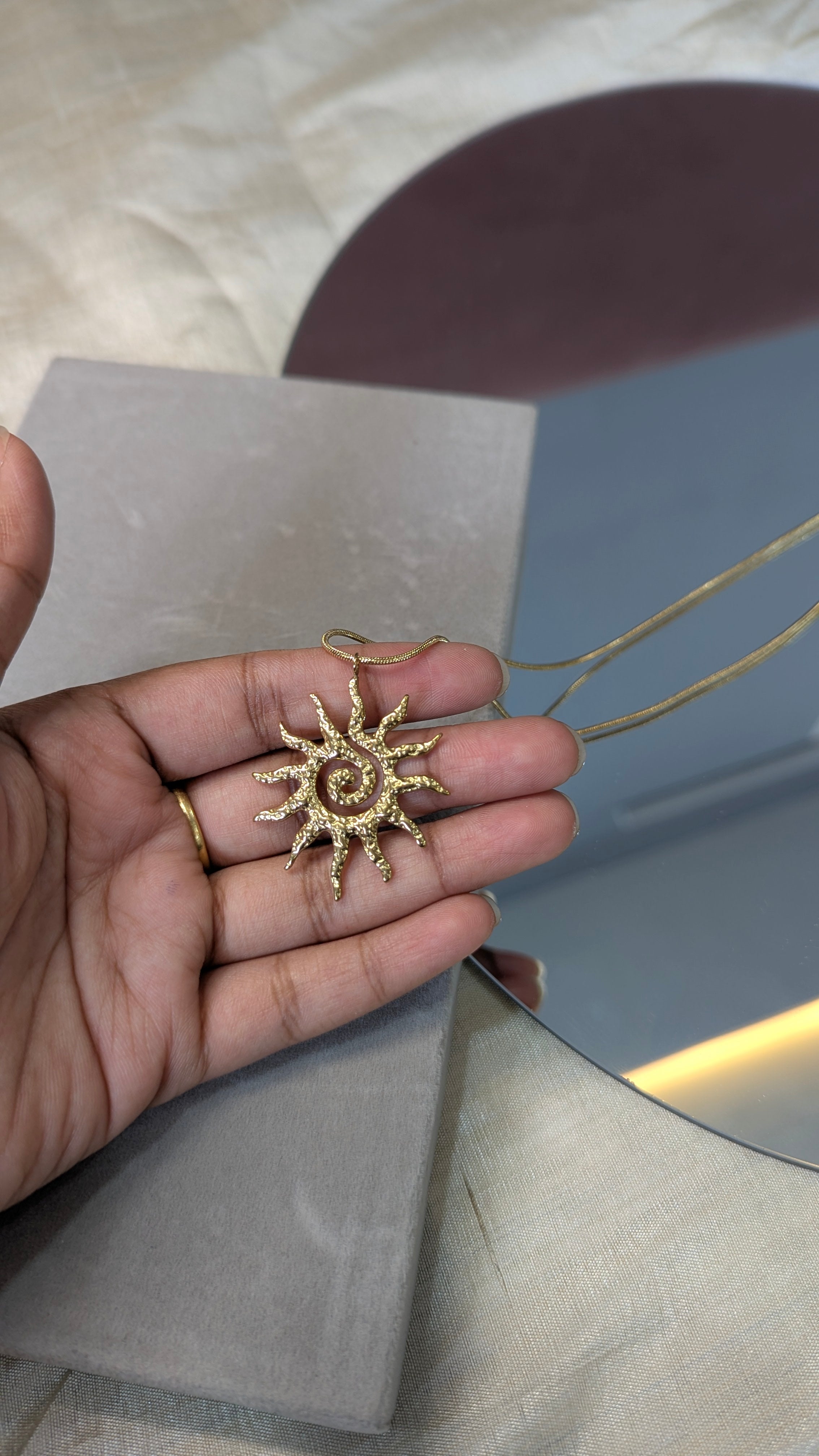 Sun Pendant Necklace