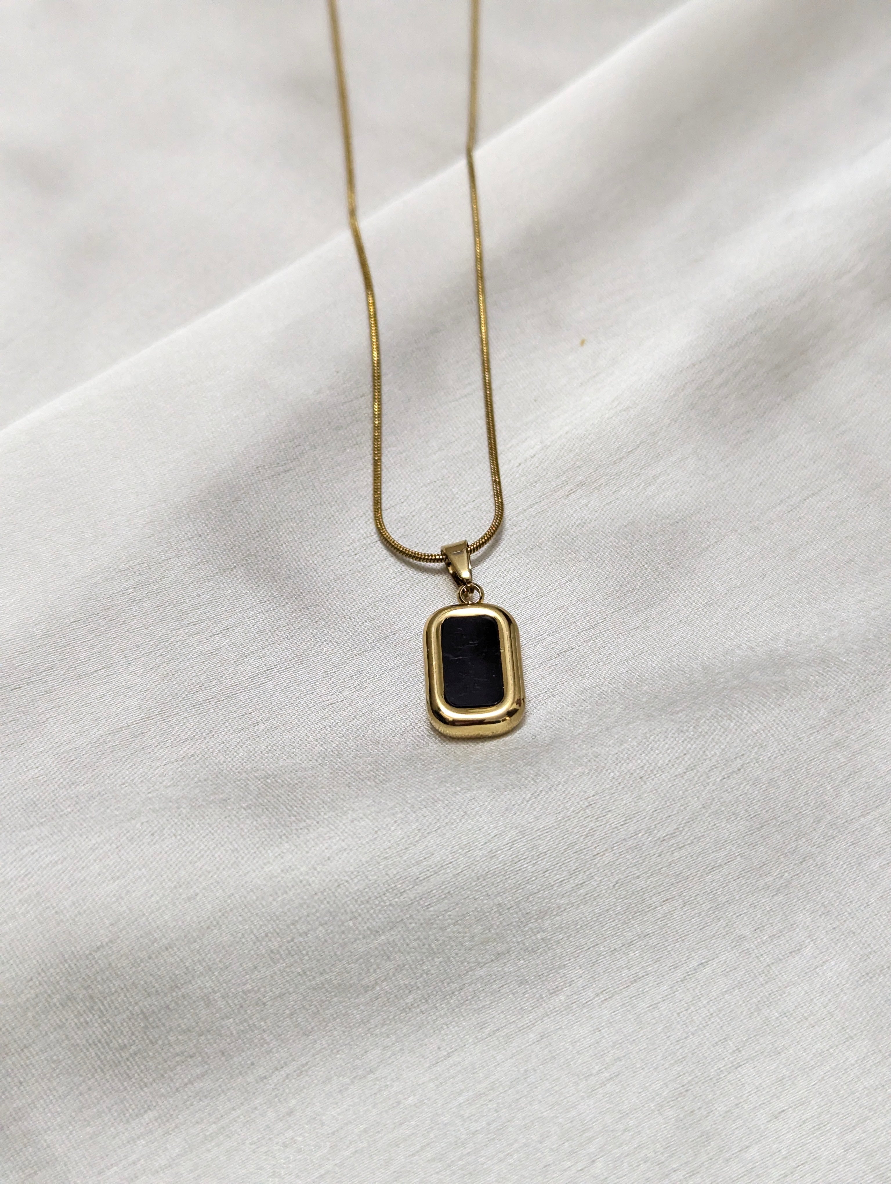 Black Stone Pendant