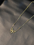 Anti-Tarnish bow necklace