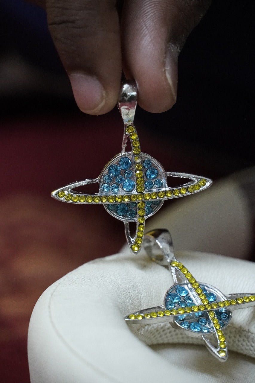 planet-shaped pendant