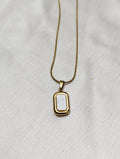 White Stone Pendant
