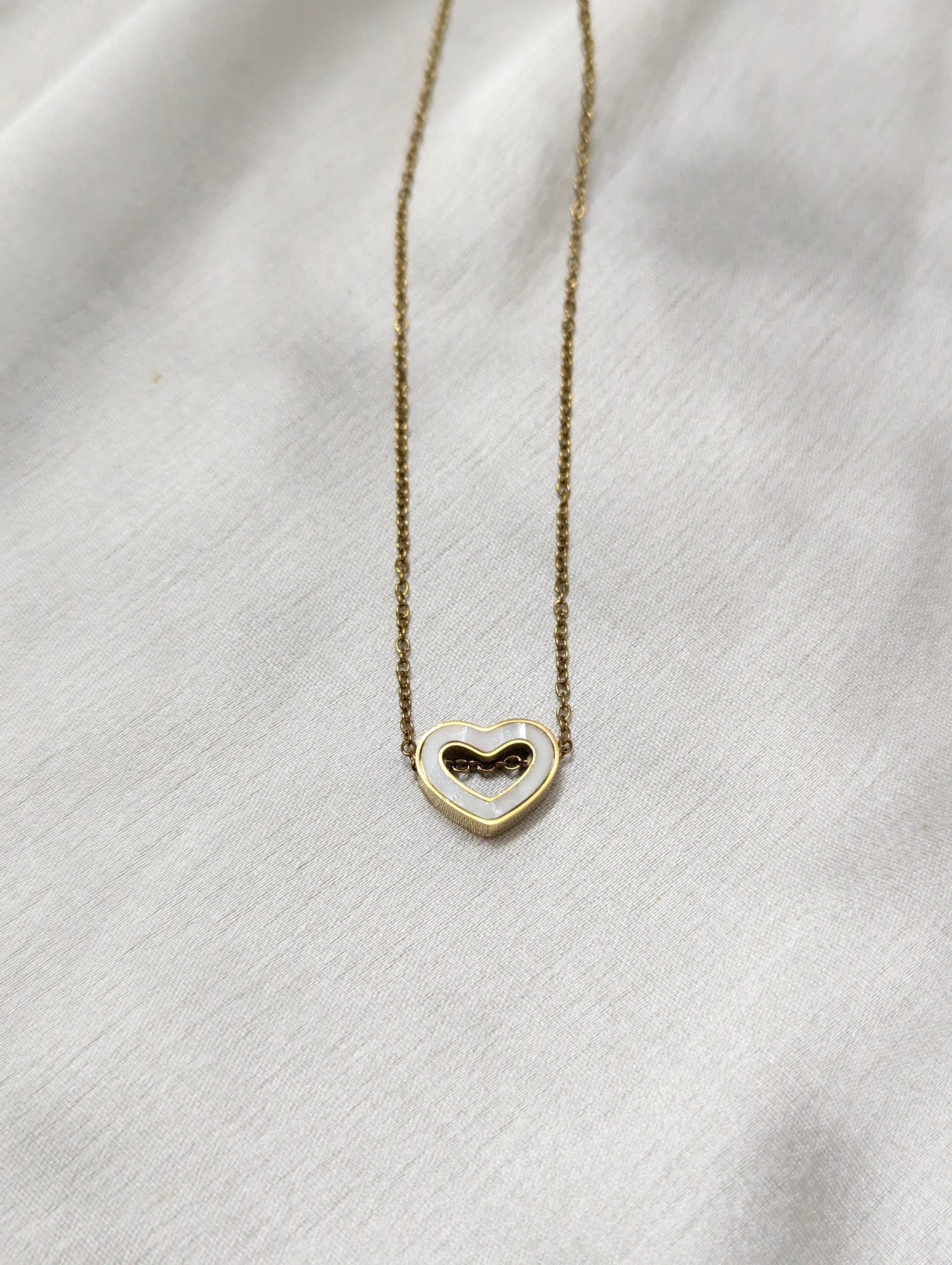 Enamel Heart Pendant
