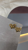 Gold plated Bow Earrings